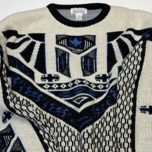 Vintage Eclectic Grandpa Coogie Vibes Sweater M/L – Geometric